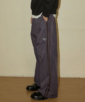 NO.322 빈티지 멀티 체크 트랙팬츠(퍼플)
