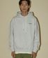 NO.424 CAW 베이직 로고 후드티셔츠(애쉬그레이)