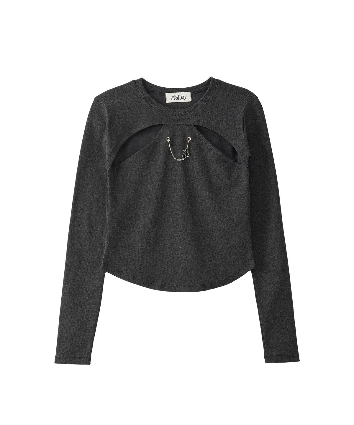 아크라이브(ARCLIVE) 아일렛 체인 T (dark gray)