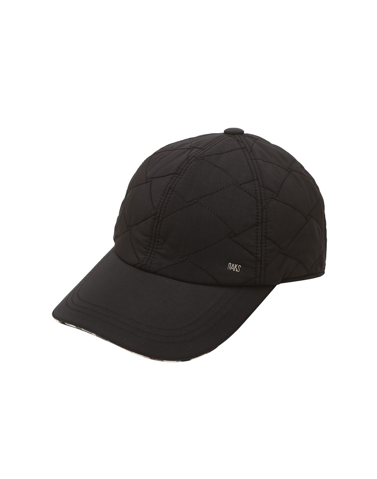 닥스 남성 액세서리(DAKS MEN'S ACCESSORIES) 블랙 로고장식 면혼방 캡모자 DBHE5F404BK
