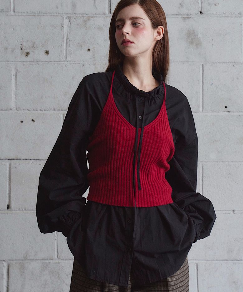 RIBBED KNIT BUSTIER (3C)