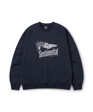 NO.001 센티멘탈 나잇 스웨트셔츠(네이비)