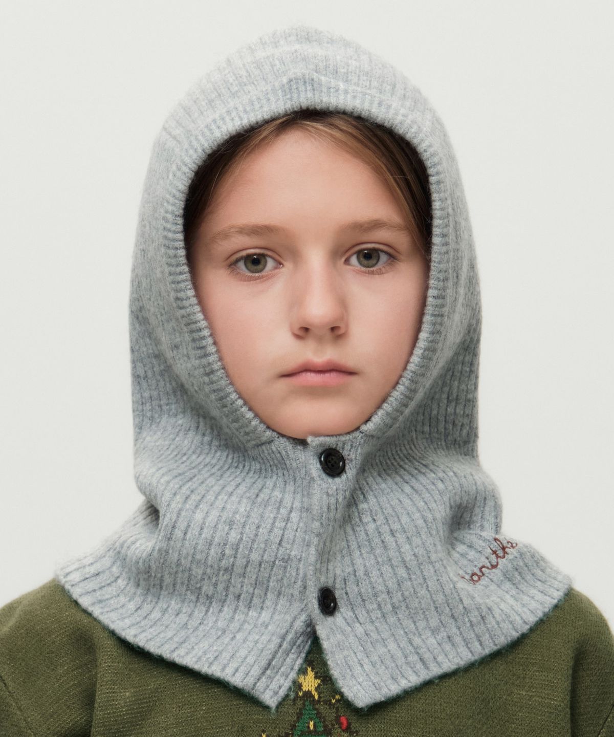 마리떼 키즈(MARITHÉ KIDS) KIDS BALACLAVA heather gray