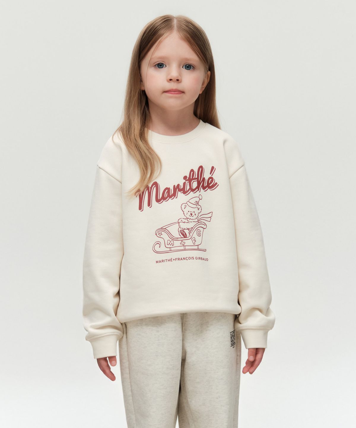 마리떼 키즈(MARITHÉ KIDS) KIDS HOLIDAY SWEATSHIRT (BRUSHED) cream