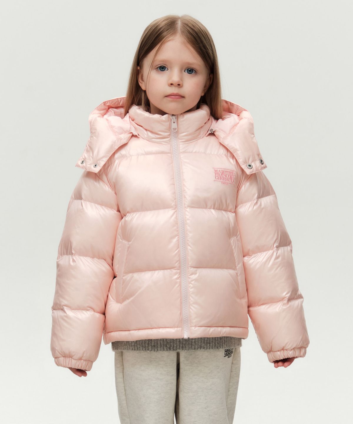마리떼 키즈(MARITHÉ KIDS) KIDS GLOSSY DOWN JACKET light pink