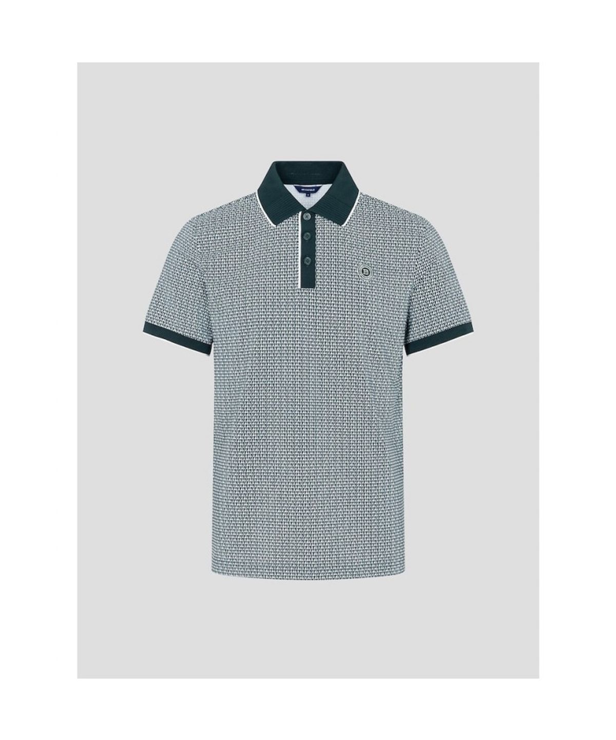 빈폴골프(BEANPOLE GOLF) 남성 반소매 패턴 프린트 티셔츠 - 그린