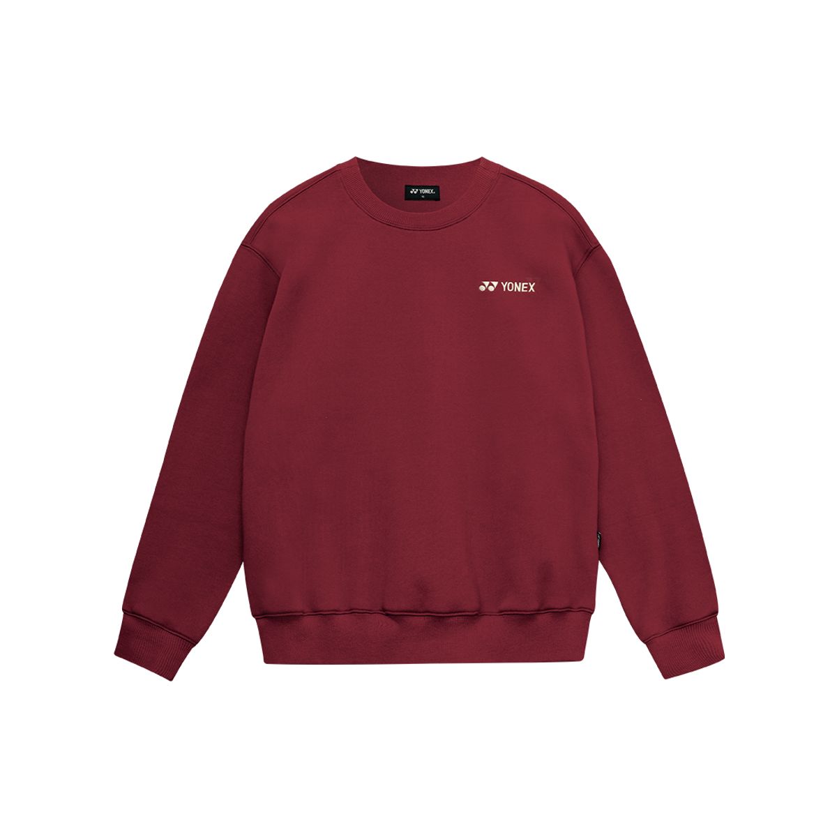 요넥스(YONEX) 253TL004U 버건디 공용 넥 포인트 맨투맨
