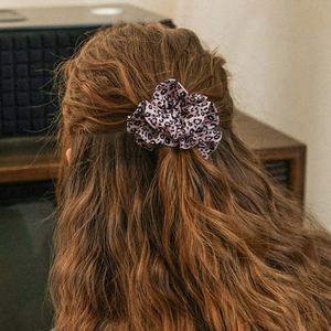 DD_Leopard print round scrunchie_2color