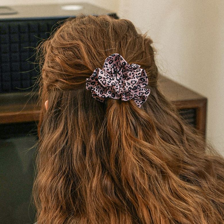 DD_Leopard print round scrunchie_2color