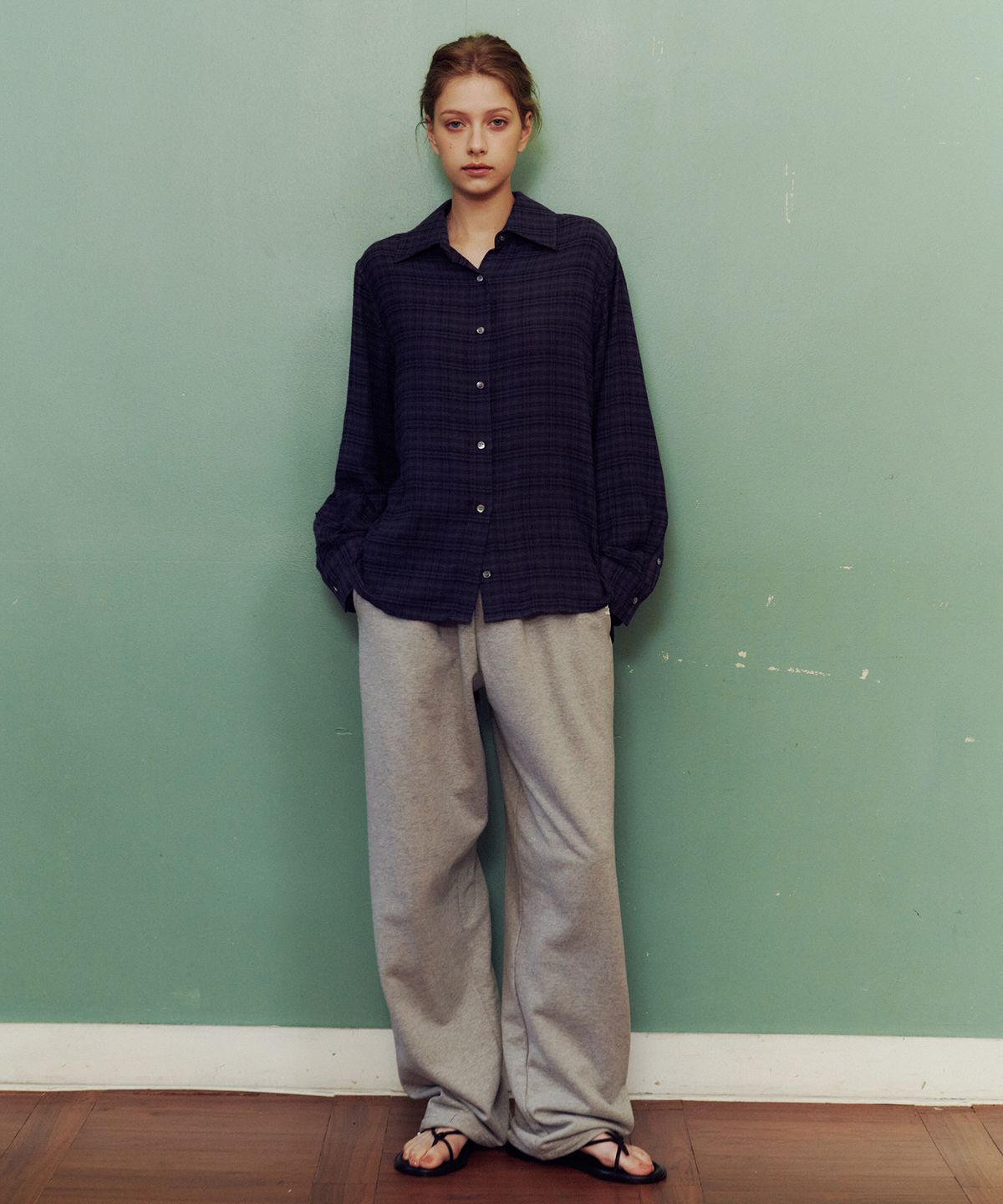 러브어스유(LOVEUSU) LOVE US U Sweat Pants (Melange)