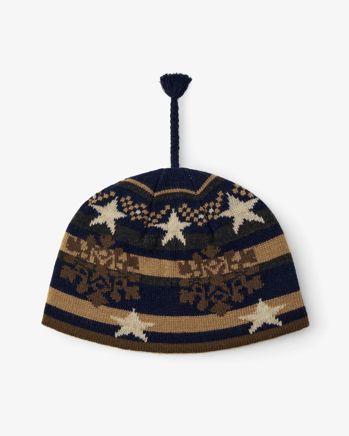 에이이에이이(AEAE) SNOW TASSEL BEANIE [DARK NAVY]