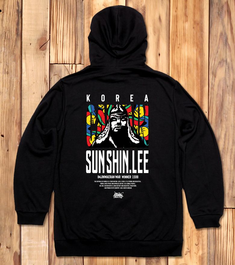 DMK_HOODY_160 그래피티 아티스트 데빌몽키 이순신 장군 후드티 후디
