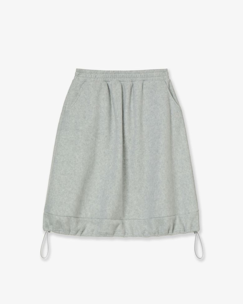 BALLOON FLEECE SKIRT [LIGHT GREY]