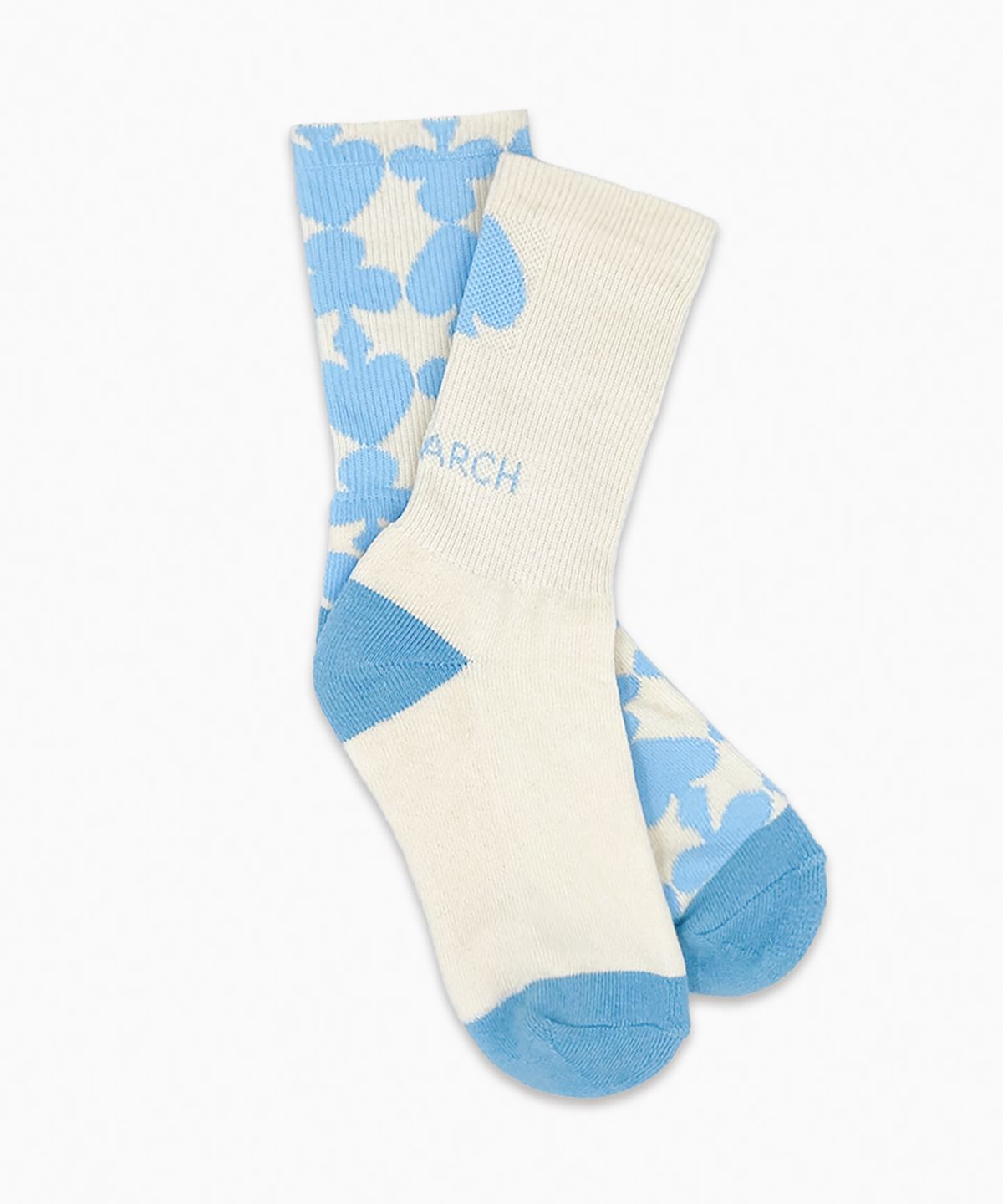 트리마치(TRIMARCH) Tri / Triple Pattern Long Socks / Light Blue