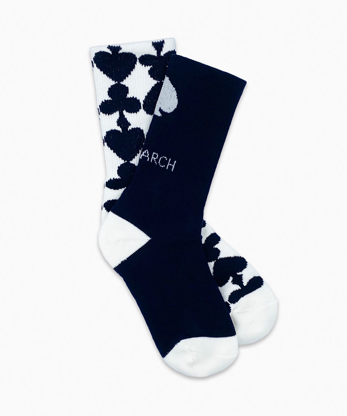 트리마치(TRIMARCH) Tri / Triple Pattern Long Socks / Navy