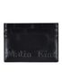 EMBOSSED LOGO CARD WALLET IN BLACK