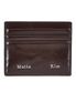 STEEL LOGO CARD WALLET IN BROWN