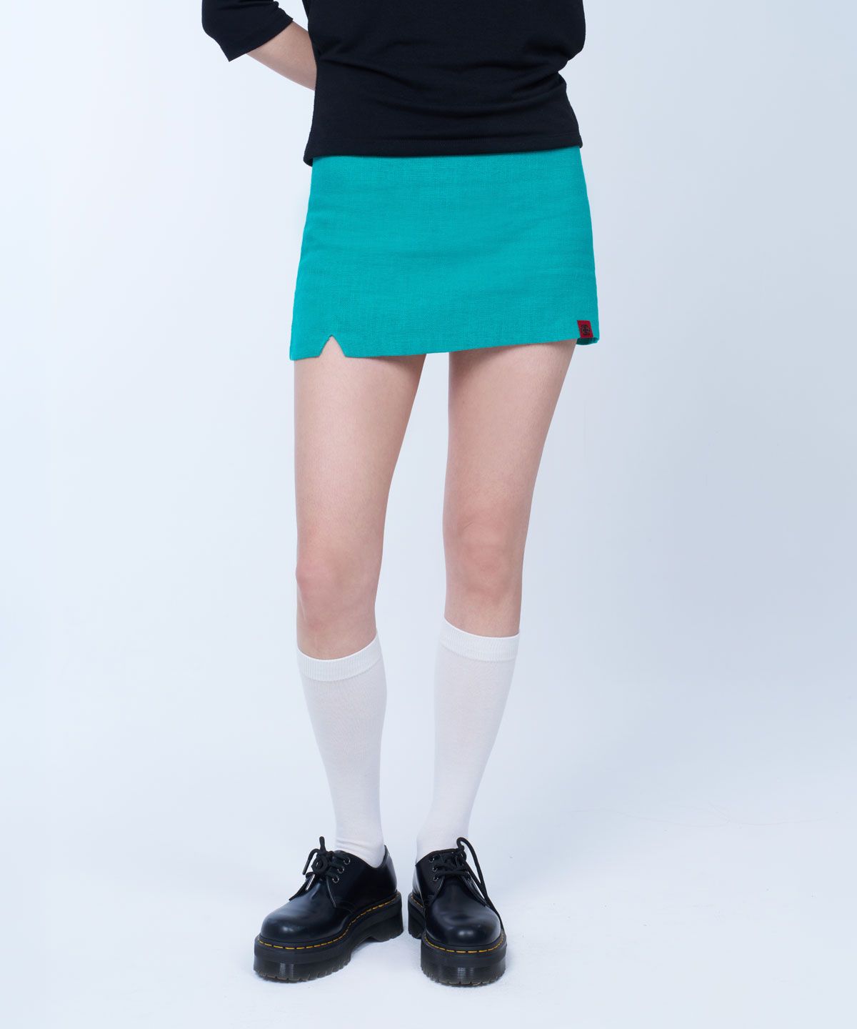 라이라이(LYELYE) Tweed mini skirt (mint)
