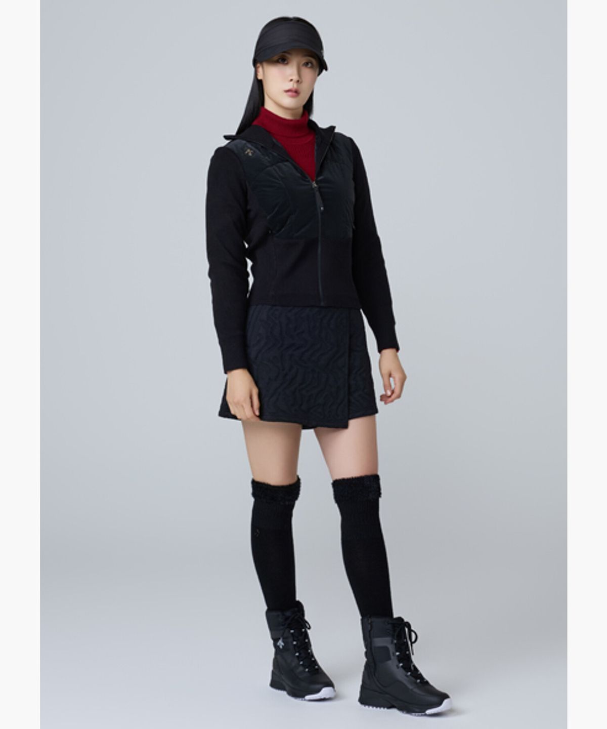 데상트 골프(DESCENTE GOLF) 여성 져지 랩 쇼츠 (SET-UP)  DQ32WFSP9A