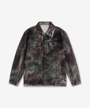 J-떠그 재킷 - 브라운:그린 / P015770SPBU93RA