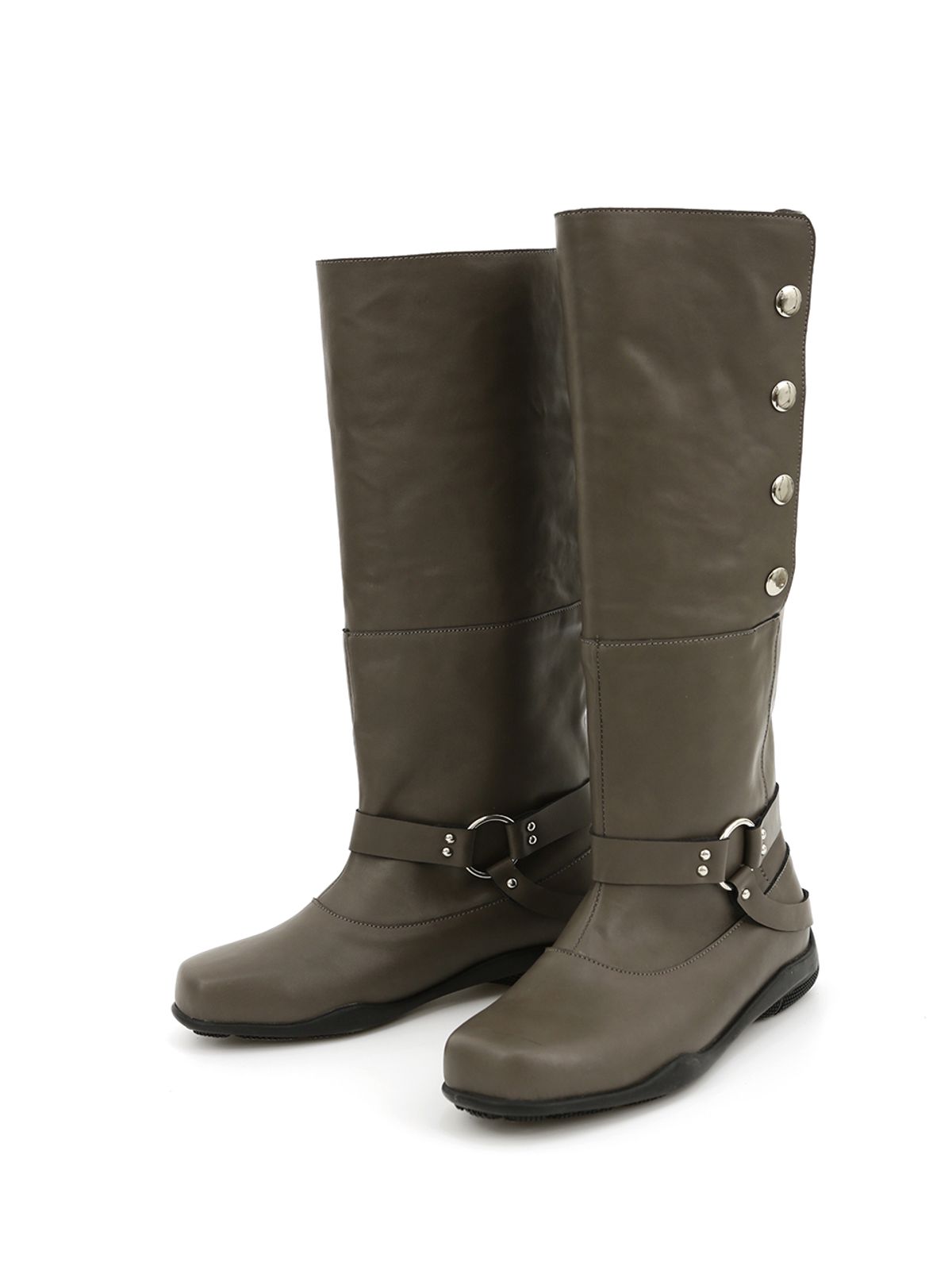 아수라(ASURA) FOLD-OVER LEATHER BOOTS (BROWN)