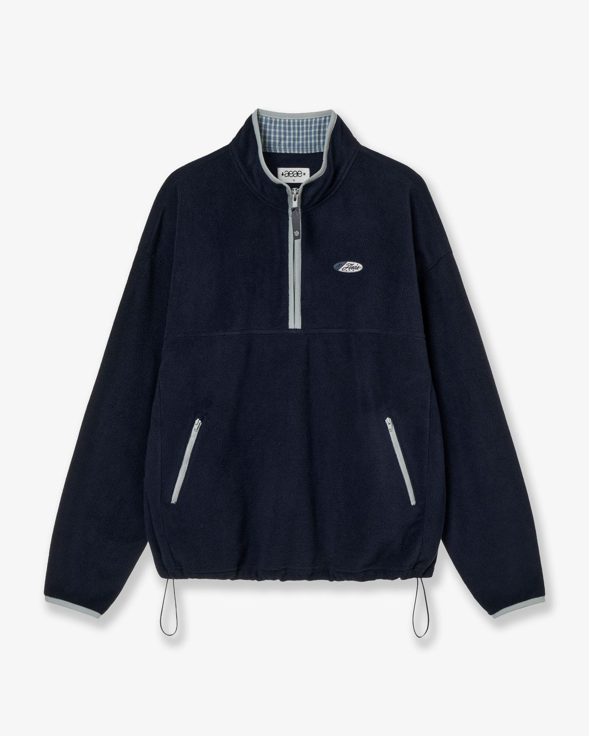 에이이에이이(AEAE) SYMBOL FLEECE ANORAK [NAVY]