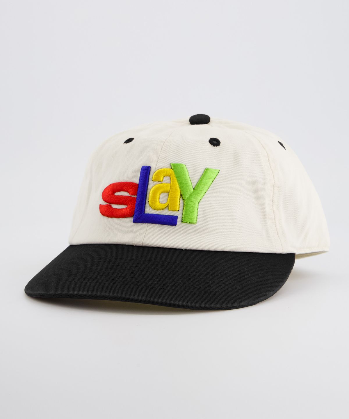 아노트(ANNOT) SLAY 워싱 캡 아이보리 블랙