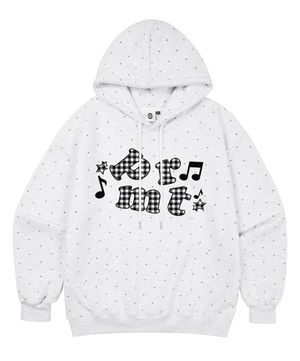 [NO기모] DOT NOTE 오버핏 땡땡이 후드 2 COLORS