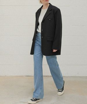 카린 쓰리버튼 베이직 자켓_black