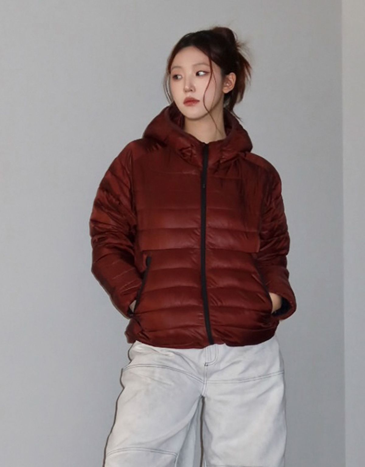 지오다노(GIORDANO) [LIGHT PUFF] 후드 경량 패딩 375911 [2color]