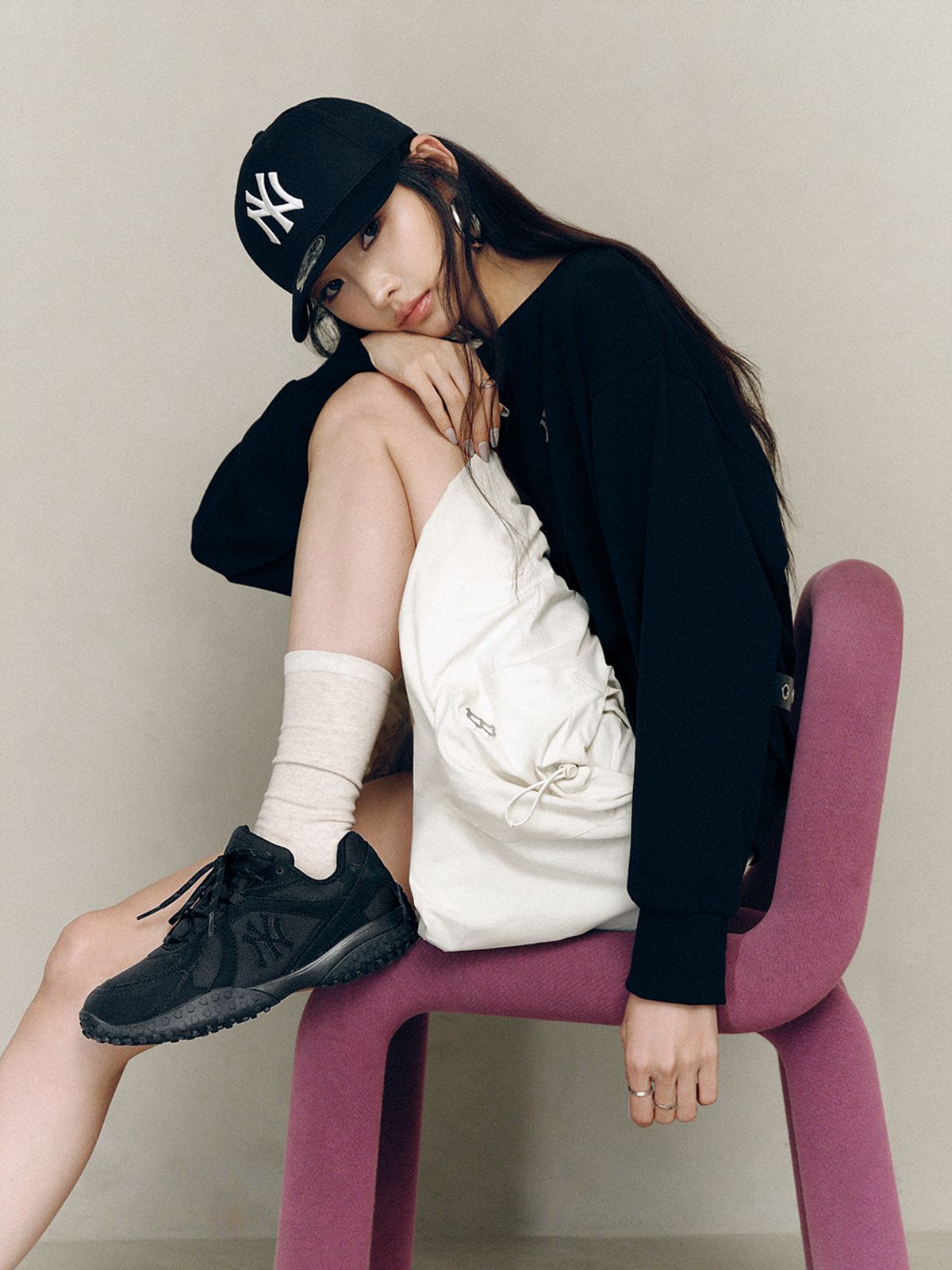 엠엘비(MLB) 트로피 로우 NB NY (Black)