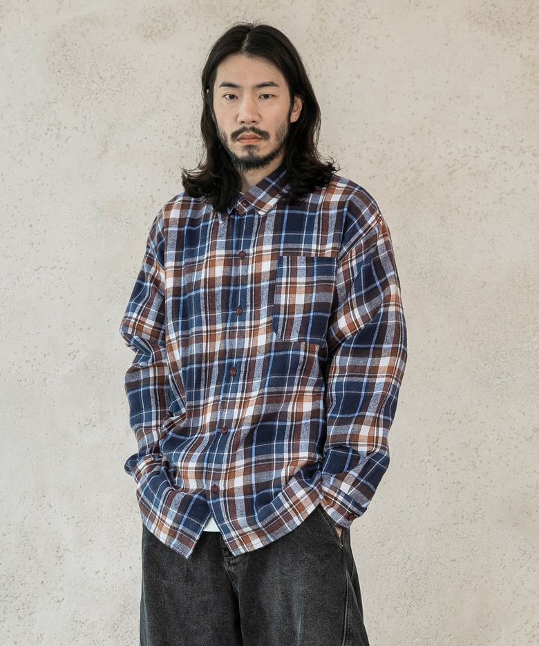 빈티지 무드 플레이드 체크 셔츠 2컬러