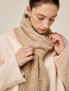 케이블 고리 머플러 베이지