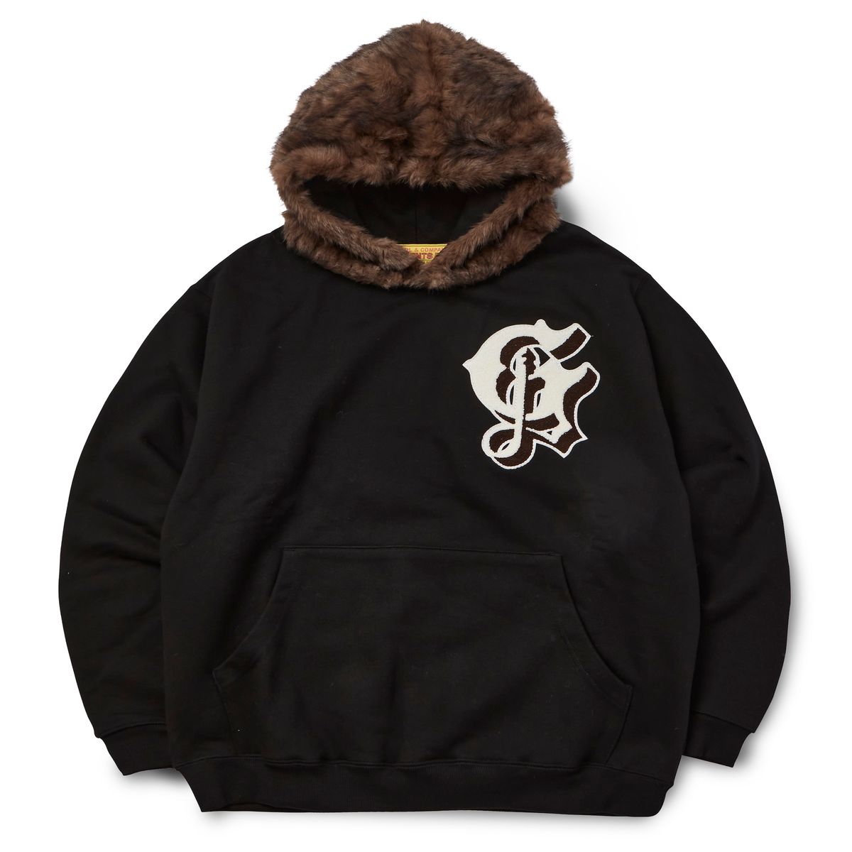 가먼츠팹(GARMENTS FAB) Old English Fur Hoodie (BLACK)