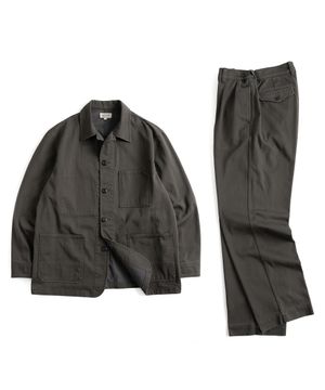 W24 CHORE JACKET & OFFICER PANTS (charcoal)