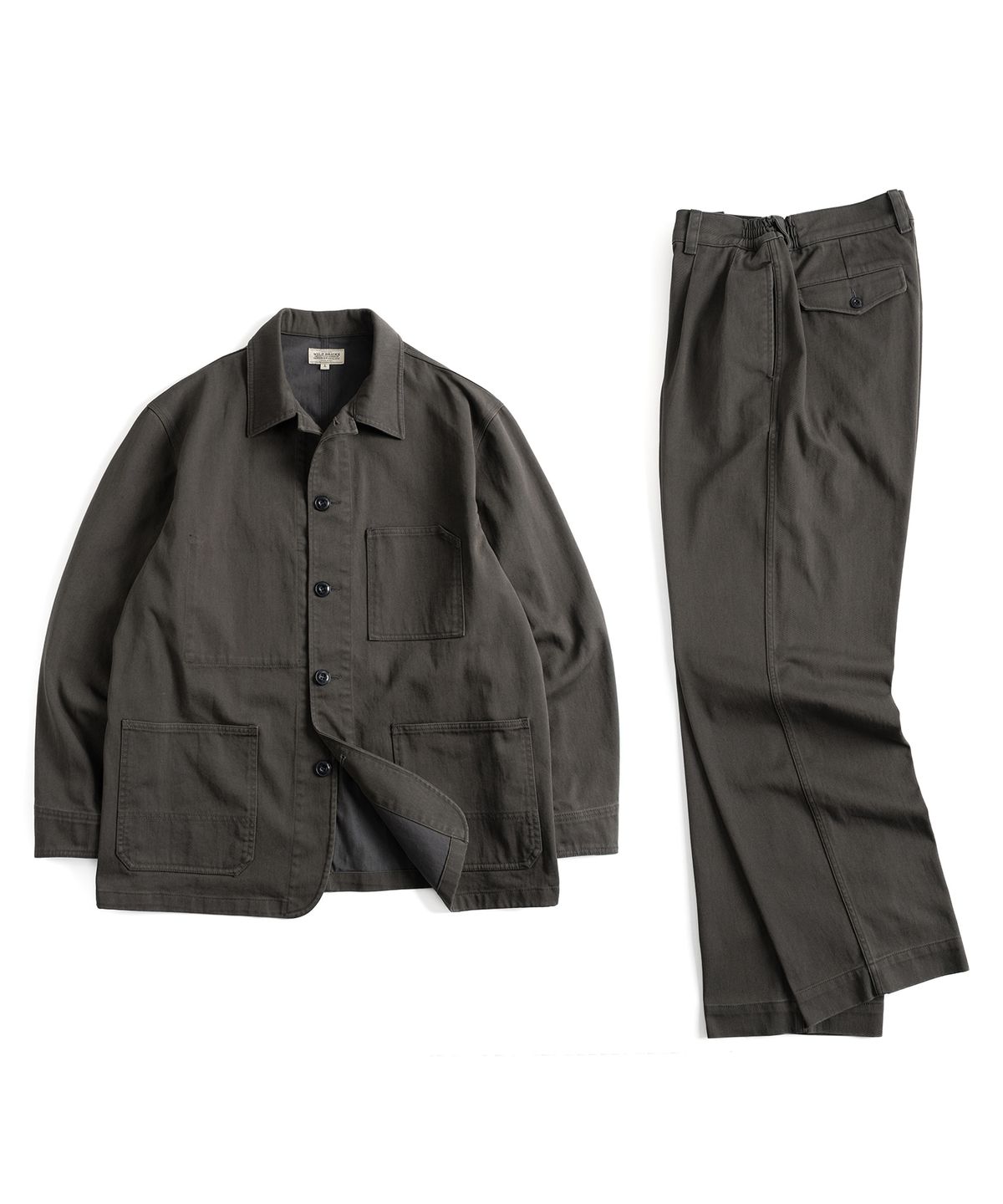 와일드 브릭스(WILD BRICKS) W24 CHORE JACKET & OFFICER PANTS (charcoal)