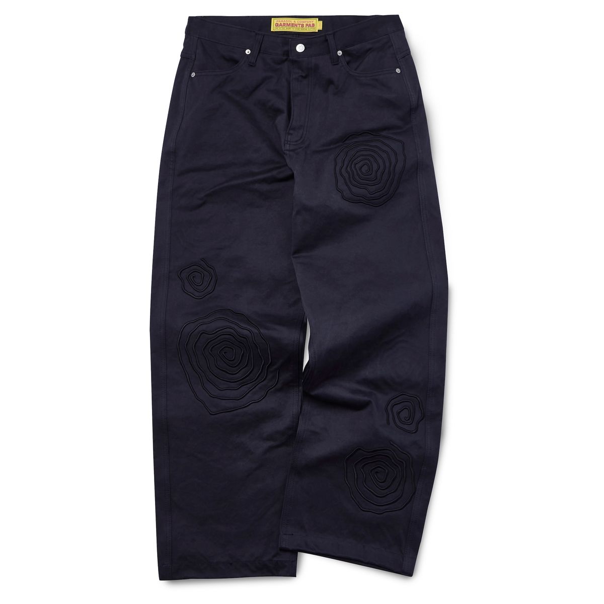 가먼츠팹(GARMENTS FAB) Spiral Rubber EMB Pants (BLACK)