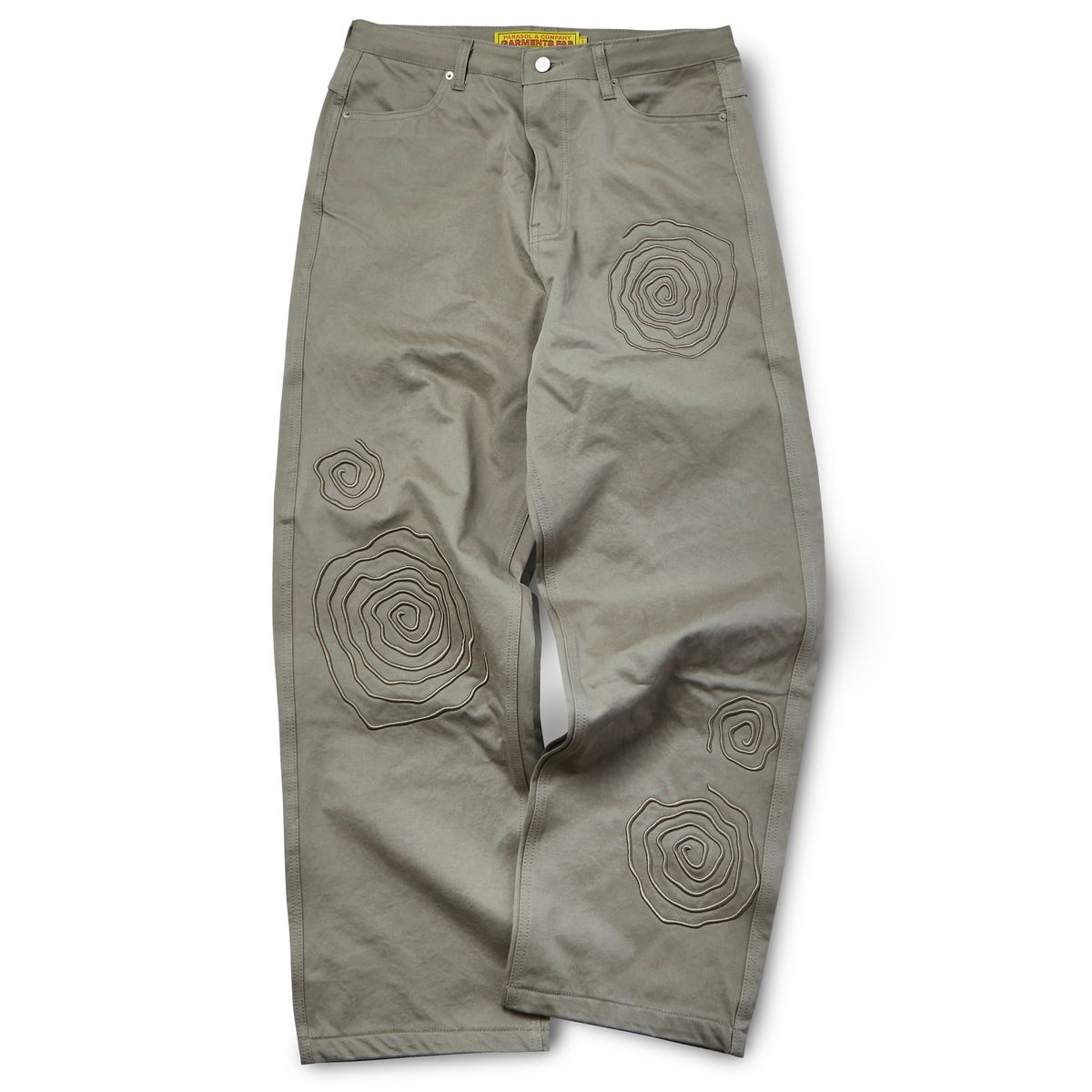 가먼츠팹(GARMENTS FAB) Spiral Rubber EMB Pants (BEIGE)