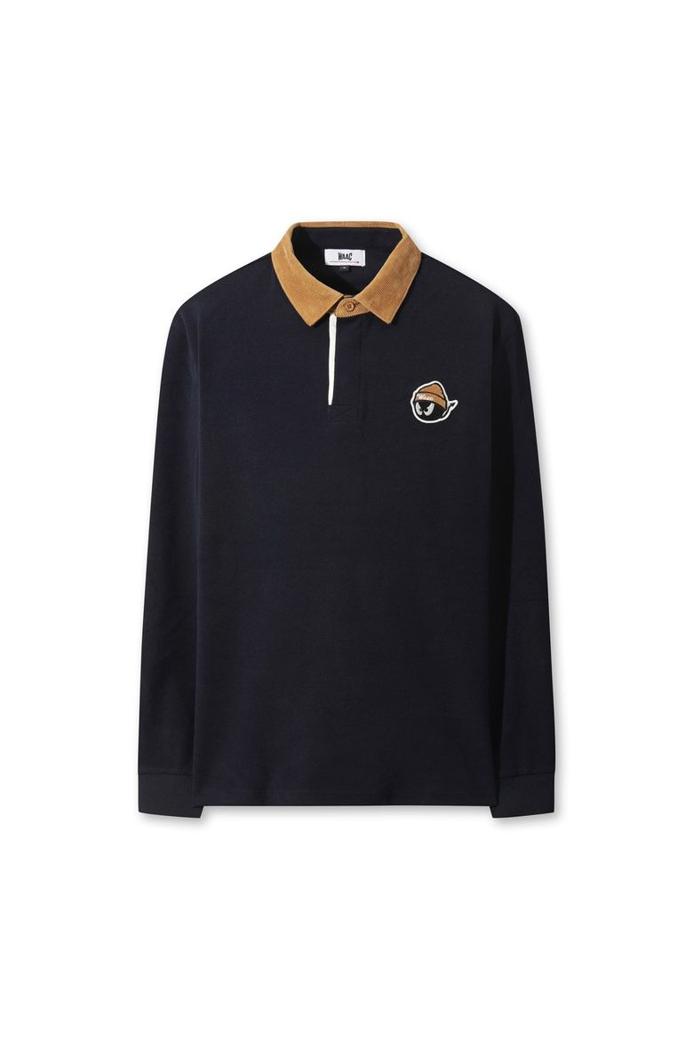 Men WAACKY Corduroy Collar Polo WMTBW25705NYD