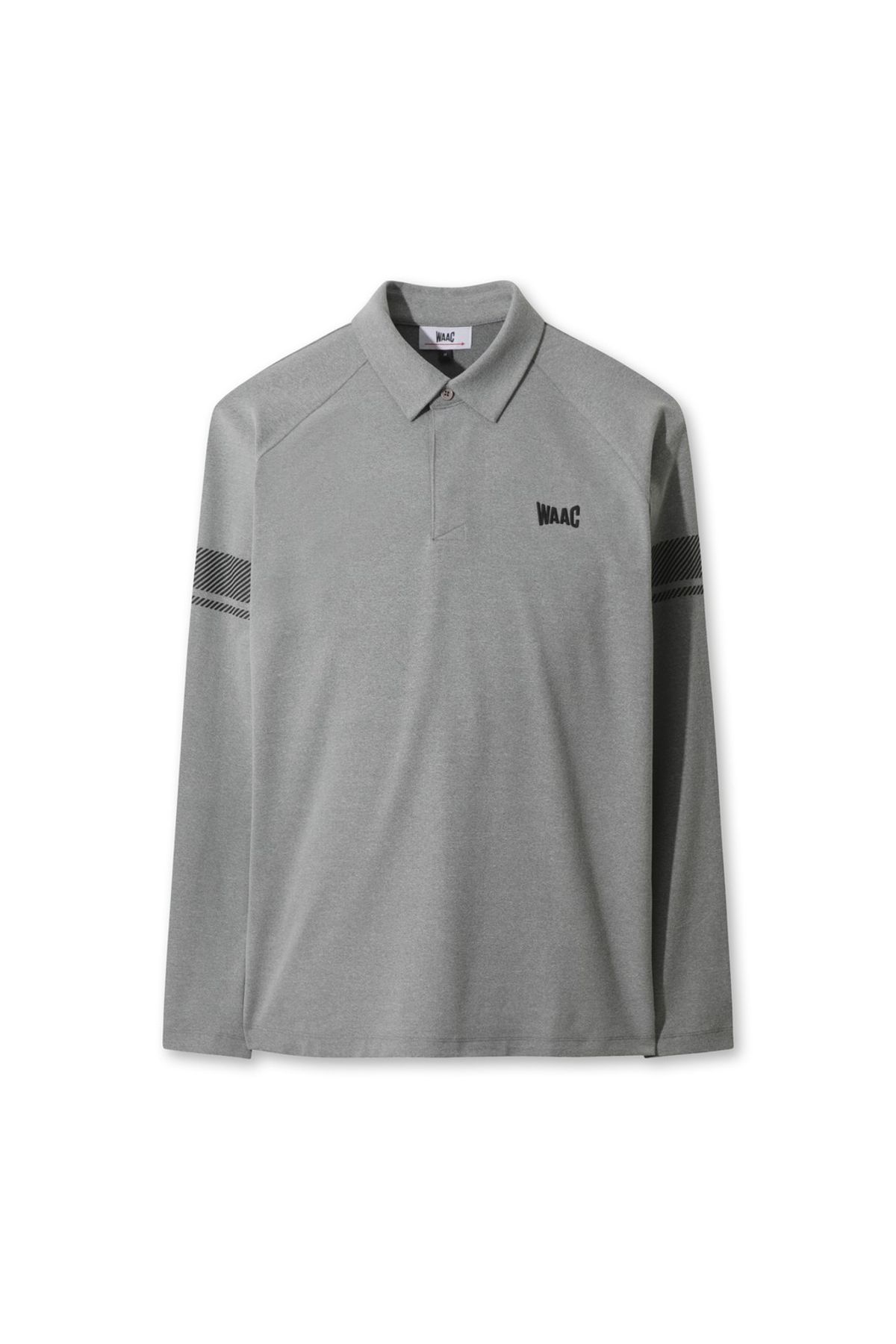왁(WAAC) Men WAAC Stripe Point Fleece Polo WMTBW25702GYM