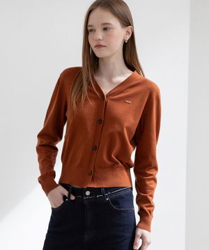 3color Y넥 솔리드 가디건 OP4S5760