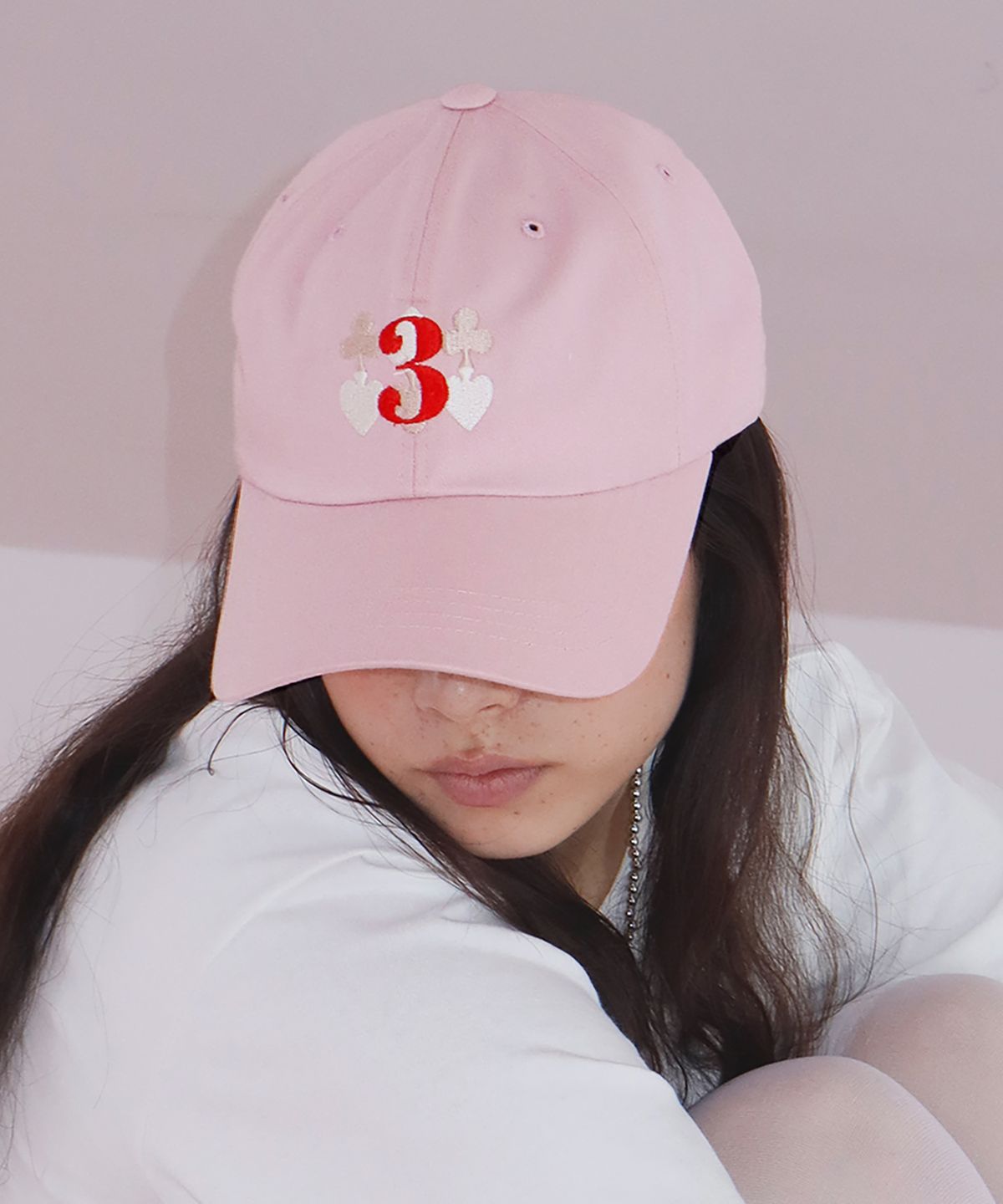 트리마치(TRIMARCH) Tri / Triple Logo ball cap / Pink