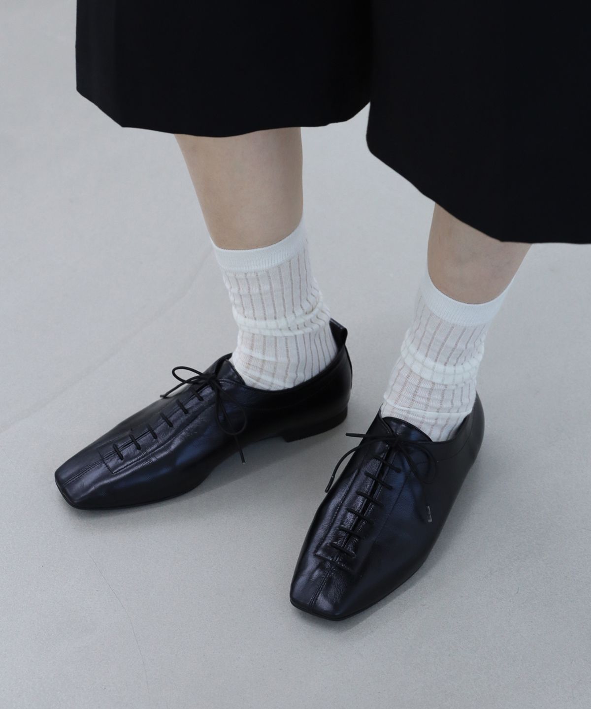 몰핀(MOLPIN) Rom laceup Loafer_25507_black
