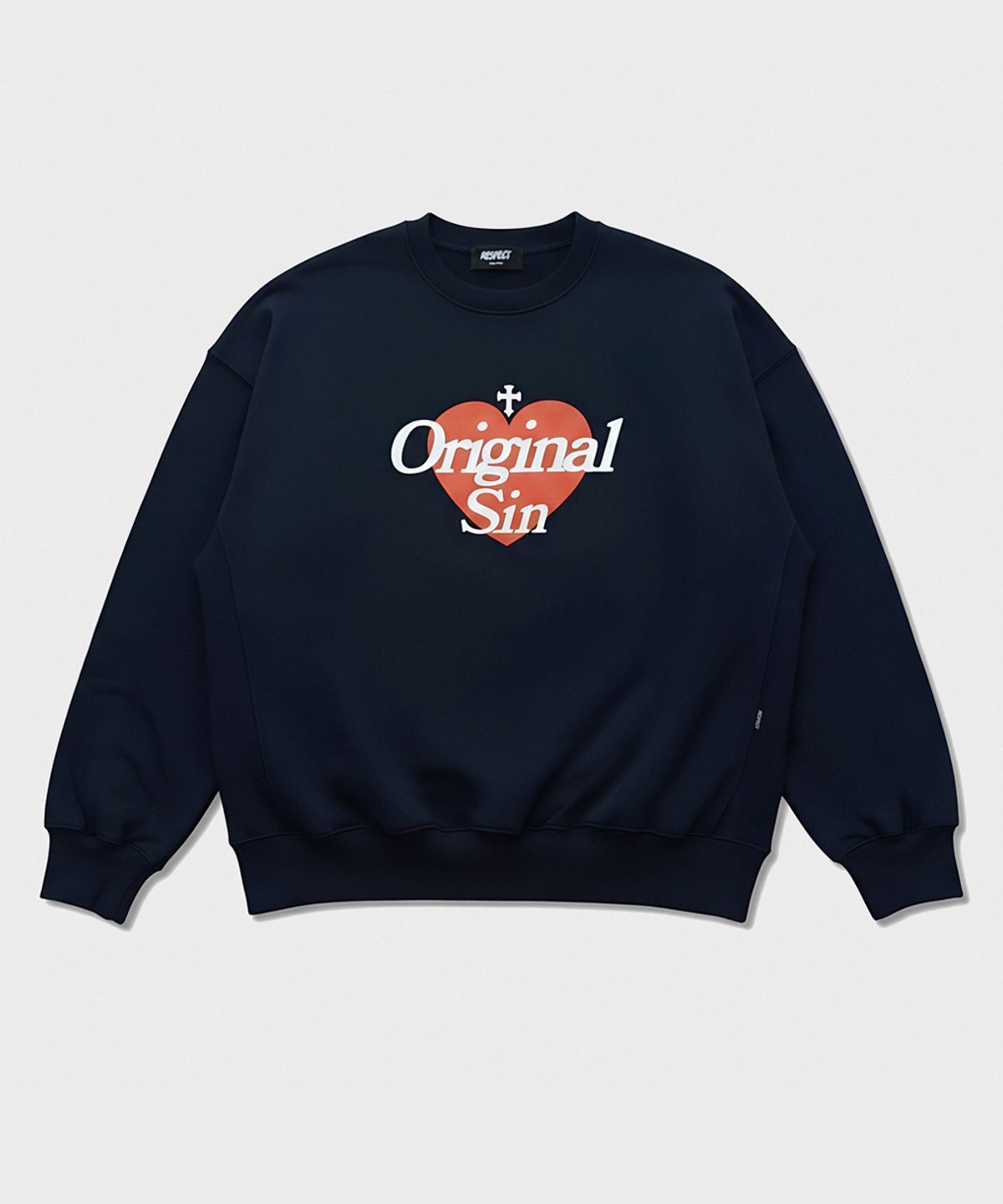 리스펙트(RESPECT) Original Sin crop crewneck (navy)