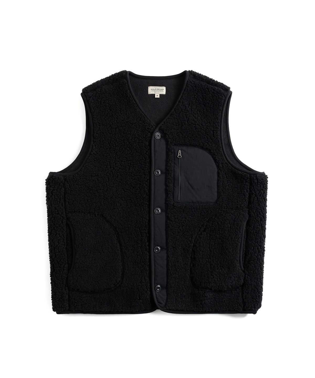 와일드 브릭스(WILD BRICKS) W24 FLEECE VEST (black)
