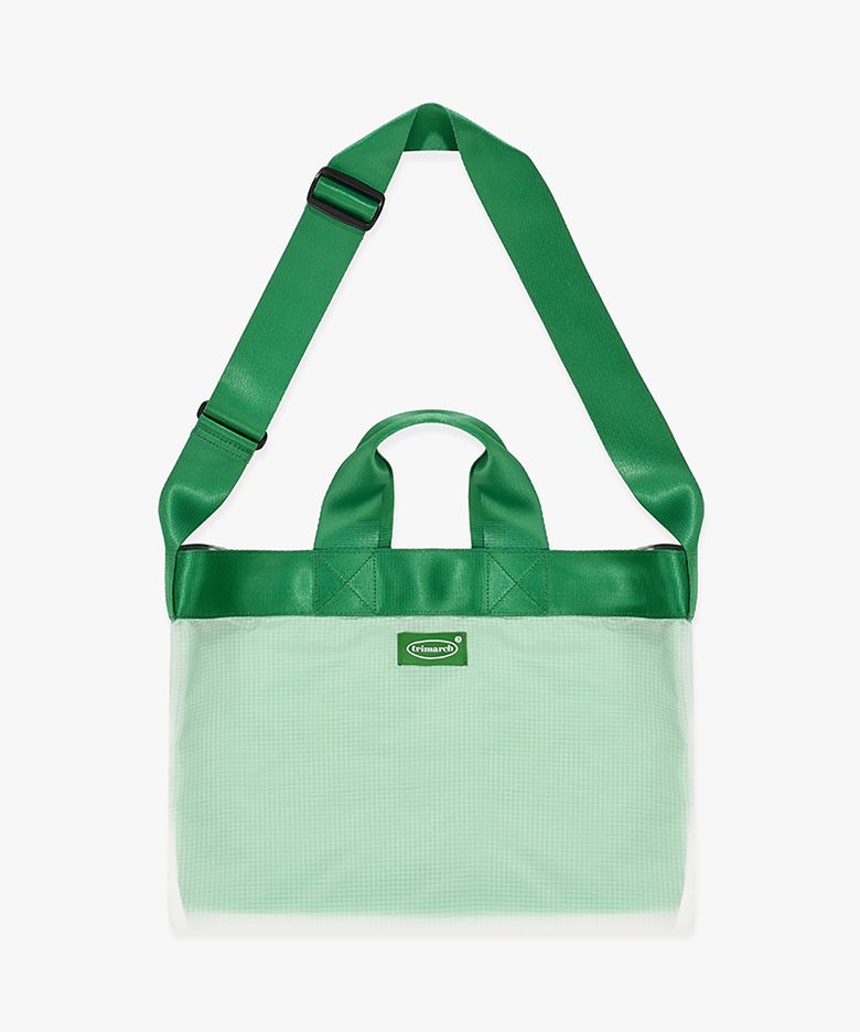 Tri / Sheer Layered cross bag / Green