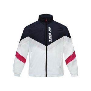 253JJ005U 화이트 공용 컬러 포인트 아노락 자켓