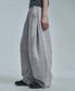커브드 라인 다트 벌룬 스웨트팬츠 - 그레이