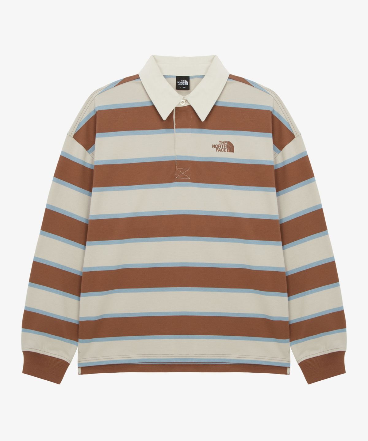 노스페이스(THE NORTH FACE) NT7TR57C 남성 이지온 스트라이프 폴로 티셔츠 CAMEL