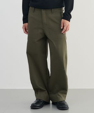 퍼티그 와이드 벌룬 치노 팬츠 [KHAKI]